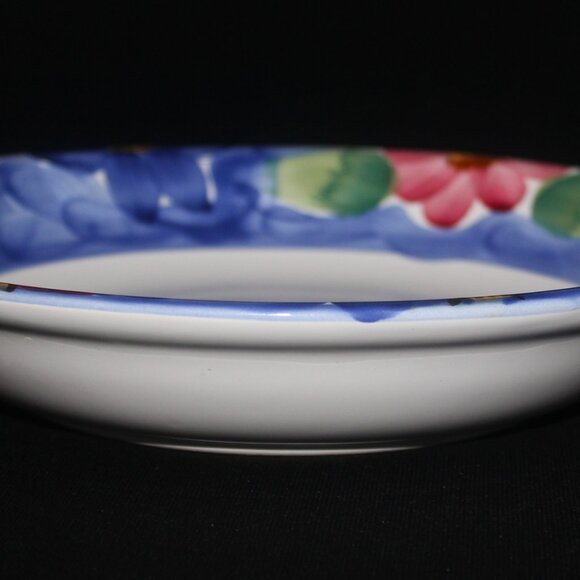 Himark Indigo 2 Tiered Fruit Bowl | Cake Pastry Stand | Hand Painted in Portugal - Picture 7 of 8